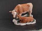 Luville kerst figuur cow and calf 2006 kerstdorp, Diversen, Kerst, Verzenden, Zo goed als nieuw