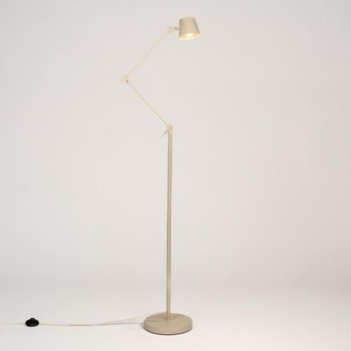 vloerlamp beige japandi stijl hoekbank bank tafel leeslamp, Huis en Inrichting, Lampen | Vloerlampen, Nieuw, Metaal, Ophalen of Verzenden