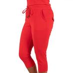 Mi Piace capri broek rood travel collectie zomer mt L, Maat 42/44 (L), Ophalen of Verzenden, Zo goed als nieuw, Driekwart