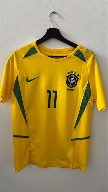 Retro brazilië voetbalshirt 2002 Ronaldinho beschikbaar voor biedingen