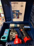 Unipipe  / Uponor UP 75 Persmachine met Accu en Lader, Ophalen of Verzenden, Zo goed als nieuw