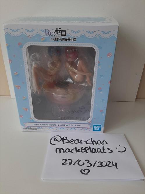 Re:Zero - Rem & Ram Figure / Figuur Set Bandai - Prize, Verzamelen, Poppetjes en Figuurtjes, Zo goed als nieuw, Ophalen of Verzenden