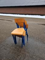 Oude schoolstoelen, Huis en Inrichting, Stoelen, Ophalen of Verzenden, Gebruikt, Bruin