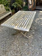 Tuintafel teak, inklapbaar.130x80 cm, Tuin en Terras, Tuintafels, Ophalen, Gebruikt, Rechthoekig, Teakhout