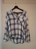 Geruite blouse - Zwart/Wit maat S, Zwart, Ophalen of Verzenden, Maat 36 (S), Onbekend