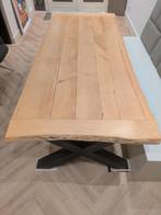 Eetkamer tafel (massief eiken 4cm blad) 100Bx225Lcm, Ophalen, Modern, rustiek, Eikenhout, 200 cm of meer