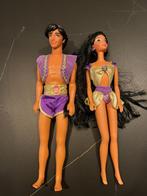 Disney Vintage Jasmine & Aladdin Barbie poppen, Verzenden, Overige figuren, Gebruikt, Overige typen