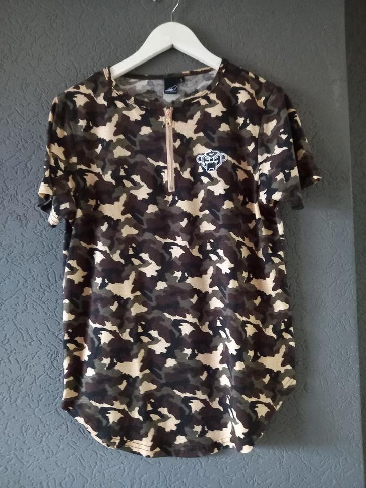 Black Bananas Camouflage Shirt Maat S, Kleding | Heren, T-shirts, Zo goed als nieuw, Maat 46 (S) of kleiner, Groen, Ophalen of Verzenden