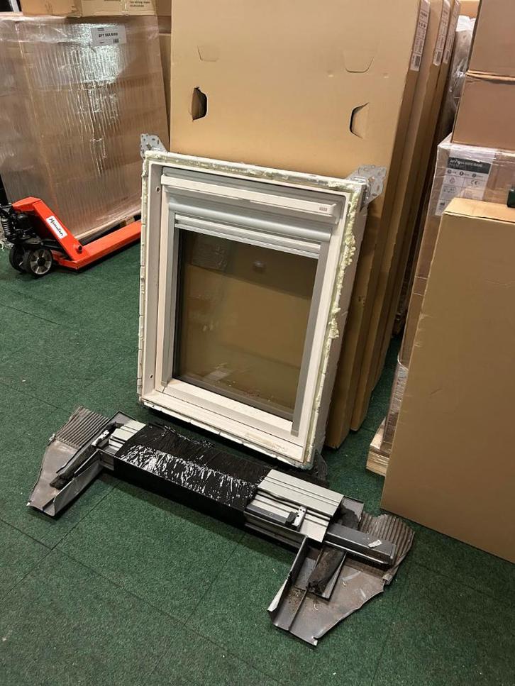 Kunststof Wit GGU M04 + Gootstuk Dakraam, Huis en Inrichting, Stoffering | Gordijnen en Lamellen, Minder dan 100 cm, Minder dan 50 cm