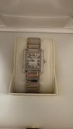 Cartier Tank Française – 18K Witgoud met Diamanten, Sieraden, Tassen en Uiterlijk, Horloges | Dames, Ophalen, Zo goed als nieuw