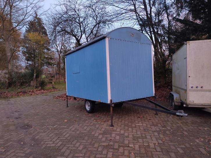 Schaftkeet, Pipowagen, Tinyhouse, Doe-het-zelf en Verbouw, Bouwketen en Schaftketen, Gebruikt, Ophalen