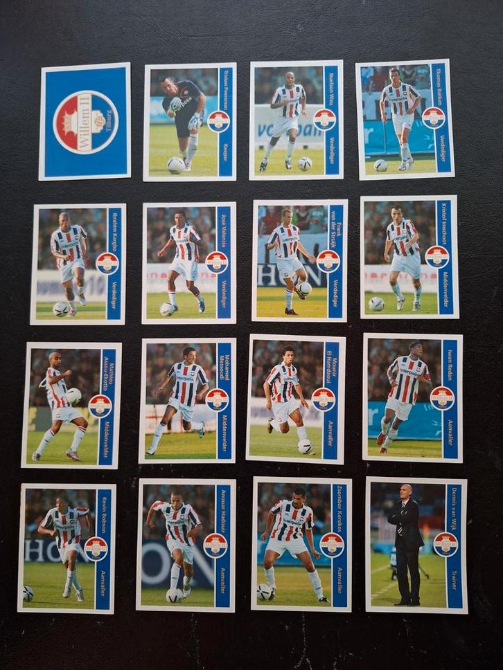 Complete set stickers Willem II 2006-07, Verzamelen, Sportartikelen en Voetbal, Nieuw, Poster, Plaatje of Sticker, Willem II, Ophalen of Verzenden