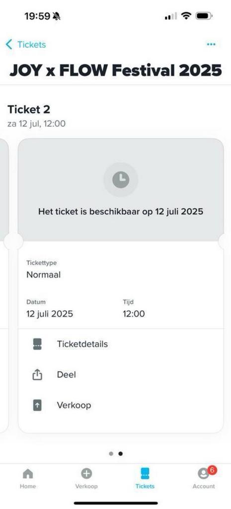 JOY X Flow (12 juli) 2 tickets te koop, Tickets en Kaartjes, Kortingen en Cadeaubonnen, Twee personen, Overige typen, Overige soorten