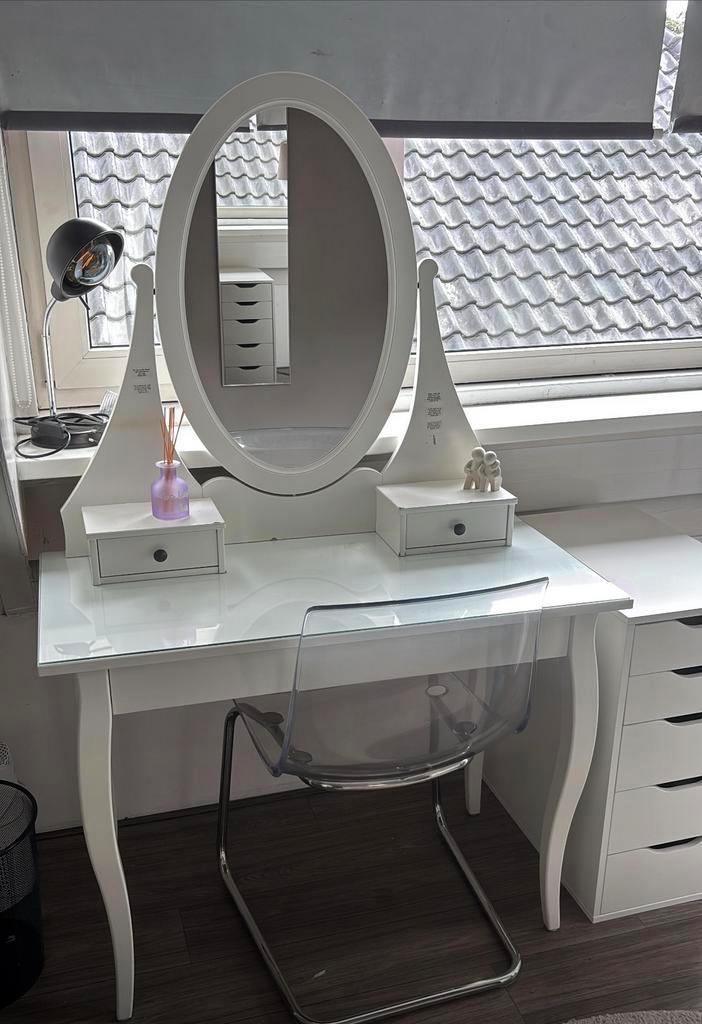 IKEA Hemnes Toiletspiegel - Gebruikt, Huis en Inrichting, Tafels | Kaptafels, Gebruikt, 150 tot 200 cm, 50 tot 100 cm, Glas, Ophalen