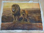 schilderij leeuw uit Kenya - Mufasa, Antiek en Kunst, Ophalen of Verzenden