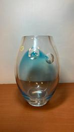 Glasfabriek Leerdam Kristallen vaas door Siem van der Marel, ., Ophalen of Verzenden, Minder dan 50 cm, .