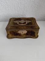 Oud sleets stoffen juwelendoosje, Antiek en Kunst, Ophalen of Verzenden