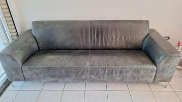 bank 3 zits grijs 230 cm bij 88 cm