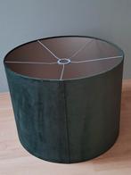 Donkergroene Velours Lampenkap - 50x50x39 cm, Huis en Inrichting, Ophalen, 25 tot 50 cm, Rond, Zo goed als nieuw