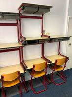 Kindertafel Schoolbankje Bureautje + lade en eventueel stoel, Kinderen en Baby's, Kinderkamer | Tafels en Stoelen, Gebruikt, Tafel(s) en Stoel(en)