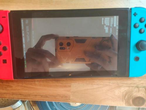 Nintendo Switch V1 Unpatched, Spelcomputers en Games, Spelcomputers | Nintendo Switch, Zo goed als nieuw, Switch Original, Zonder controller