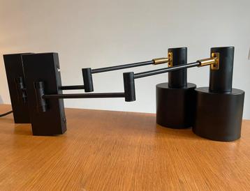 Nordin schaarlamp / wandlamp (2x) - zwart goud Karwei design beschikbaar voor biedingen