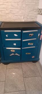 Kunststof kast met 4 deuren en 2 etages, Huis en Inrichting, Kasten | Ladekasten, Ophalen, Gebruikt