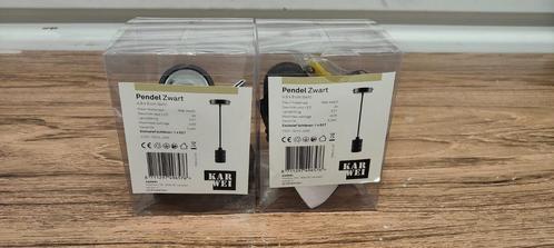 Pendel mat zwart 2x, Huis en Inrichting, Lampen | Hanglampen, Nieuw, Minder dan 50 cm, Metaal, Ophalen of Verzenden