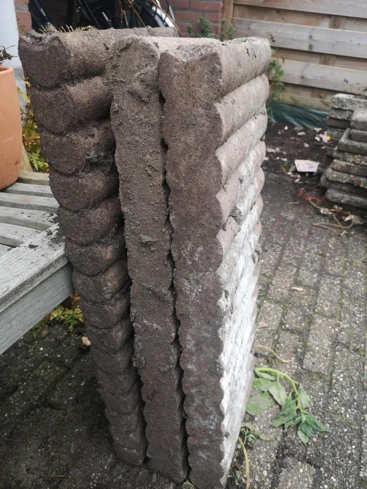 Border randen / Pallisades, Tuin en Terras, Tegels en Klinkers, Gebruikt, Overige typen, Beton, Minder dan 5 m², Ophalen