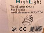 HighLight Wandlamp G9x1 Zandwit - Nieuw, Ophalen, Nieuw, Metaal