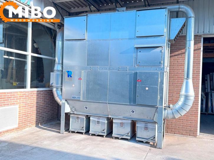 Riedex afzuiger afzuiging compleet 4 containers ** zgan, Doe-het-zelf en Verbouw, Ventilatie en Afzuiging, Zo goed als nieuw, Afzuiger
