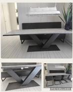 Lange tafel metaal hout, Ophalen, Gebruikt, 200 cm of meer, Vijf personen of meer