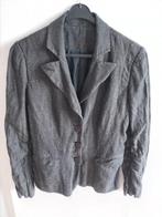 36/38 apart jasje zwart gemeleerd leuke details smock klepje, Maat 38/40 (M), Zwart, Ophalen of Verzenden, Zo goed als nieuw