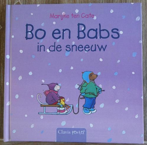 Bo en Babs in de sneeuw - Marijke ten Cate - Winter, Boeken, Kinderboeken | Baby's en Peuters, Zo goed als nieuw, Ophalen of Verzenden