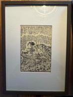 1836 – Kunisdada Japanse houtsnede ORIGINEEL, Ophalen of Verzenden