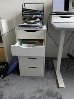 Ikea Alex Ladenblok - 5 Laden - Wit - Zo Goed Als Nieuw, Huis en Inrichting, Ophalen, Overige materialen, Minder dan 50 cm, Zo goed als nieuw