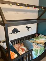 Steigerhouten kinderbedhuisje 200 x 90 cm, Ophalen, 85 tot 100 cm, Zo goed als nieuw, Matras