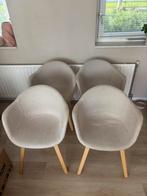 4x gestoffeerde kuipstoelen, Huis en Inrichting, Ophalen, Gebruikt, Stof, Vier