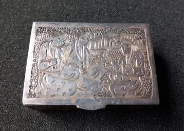 Oud Persisch zilveren doosje, .875 zilver, 84 zolotnik. beschikbaar voor biedingen