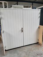 Nieuwe Dubbele Garagedeur met Kozijn en Driepuntssluiting, Ophalen of Verzenden