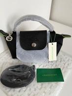Longchamp Le Pliage mini inclusief schouderband, Verzenden, Nieuw, Zwart, Handtas