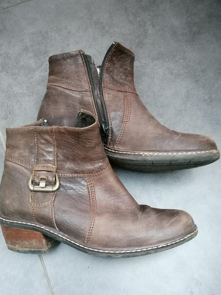 Wolky fijn zittende leren laarsjes maat 37 bruin + ritsjes, Kleding | Dames, Schoenen, Gedragen, Lage of Enkellaarzen, Bruin, Ophalen of Verzenden