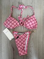 dames bikini gucci print roze, Kleding | Dames, Badmode en Zwemkleding, Verzenden, Nieuw, Roze, Bikini