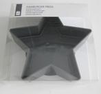 Hamburgerpress / Hamburgerpers model ster 12 cm Nieuw, Ophalen of Verzenden, Nieuw