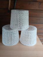 3 Vintage Witte Lampenkappen, Wit, Nieuw, Ophalen of Verzenden, Vintage