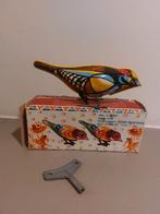 Vintage USSR Blikken Vogel met Doos, Antiek en Kunst, Antiek | Speelgoed, Ophalen of Verzenden