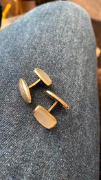Goud vergulde manchetknopen, Sieraden, Tassen en Uiterlijk, Manchetknopen, Ophalen of Verzenden, Zo goed als nieuw, Overige materialen