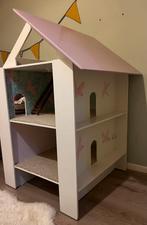 Poppenhuis incl inhoud (meubilair, servies en poppen), Kinderen en Baby's, Speelgoed | Poppenhuizen, Ophalen of Verzenden, Gebruikt