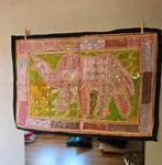 Wandkleed olifant hand gemaakt uit India met antiek stoffen, Ophalen of Verzenden, Nieuw