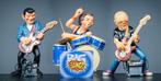 Bieden: - Drie muzikanten beelden van solide materiaal, Ophalen of Verzenden
